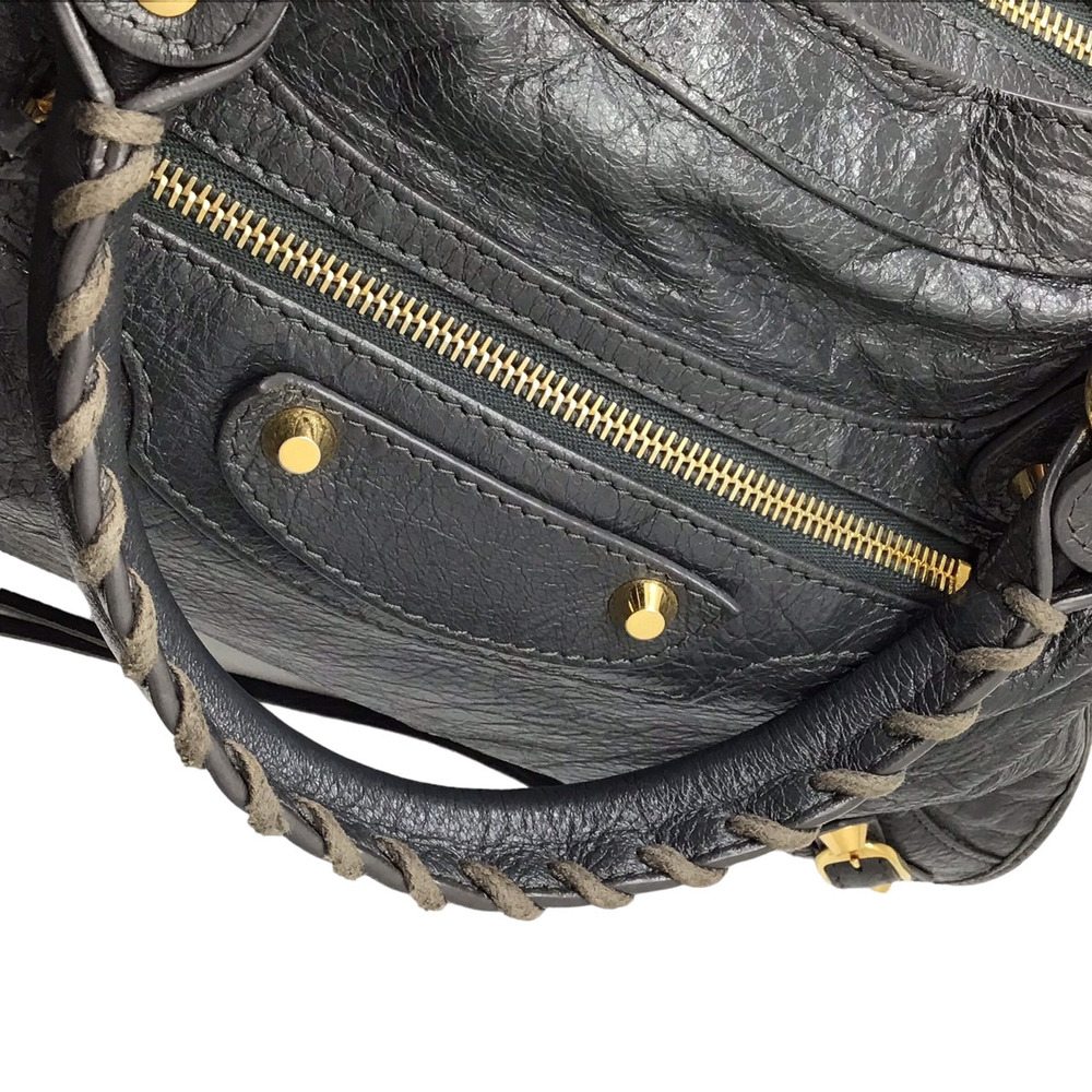 BALENCIAGA The City Gray Bag Handbag Shoulder Leather - Picture 8 of 11